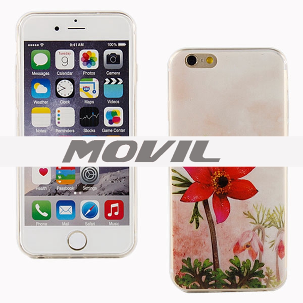 NP-2115 Impresión fina TPU funda para Apple iPhone 6-9